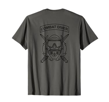 Amazon.com: Special Forces Combat Diver 2 Sided T-Shirt T